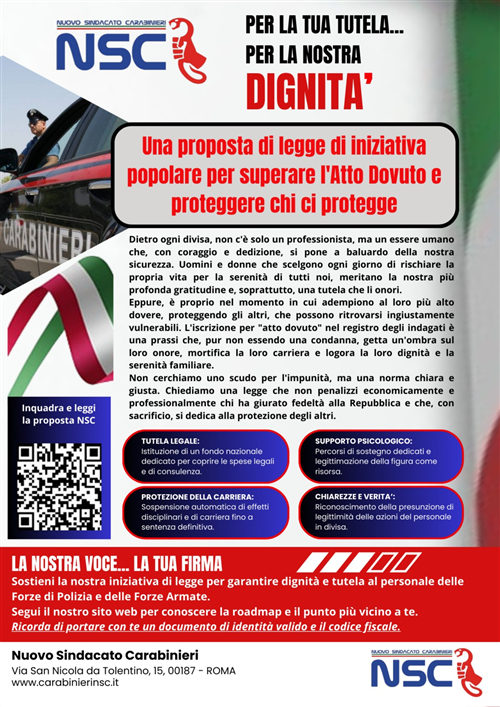 Iniziativa proposta di Legge Popolare